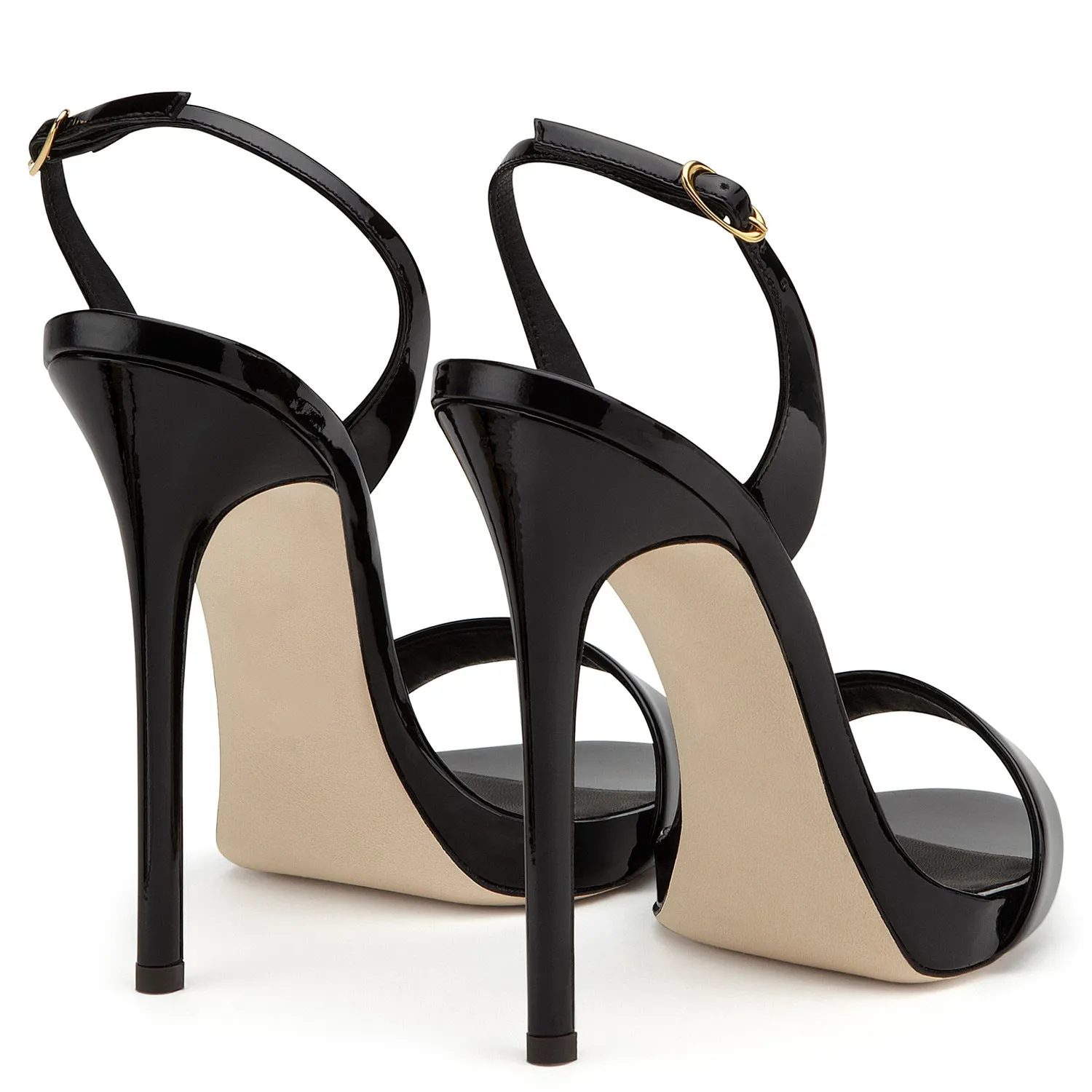 Women's Patent Leather Slingback Stiletto Sandals