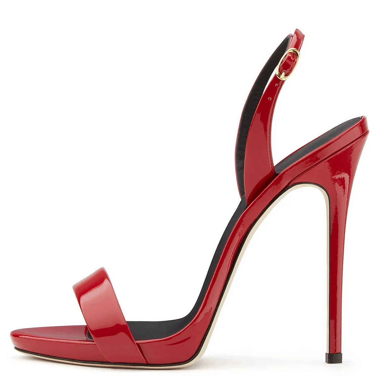Women's Patent Leather Slingback Stiletto Sandals