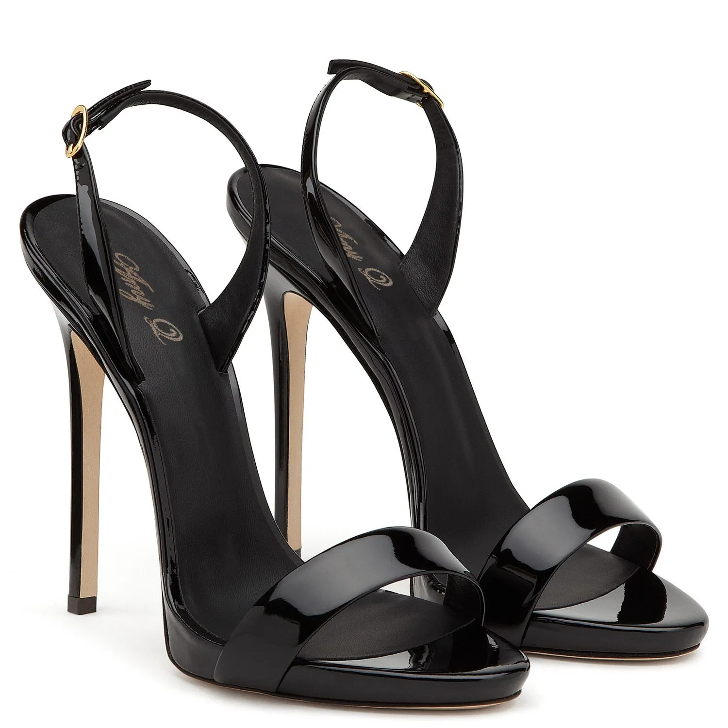Women's Patent Leather Slingback Stiletto Sandals