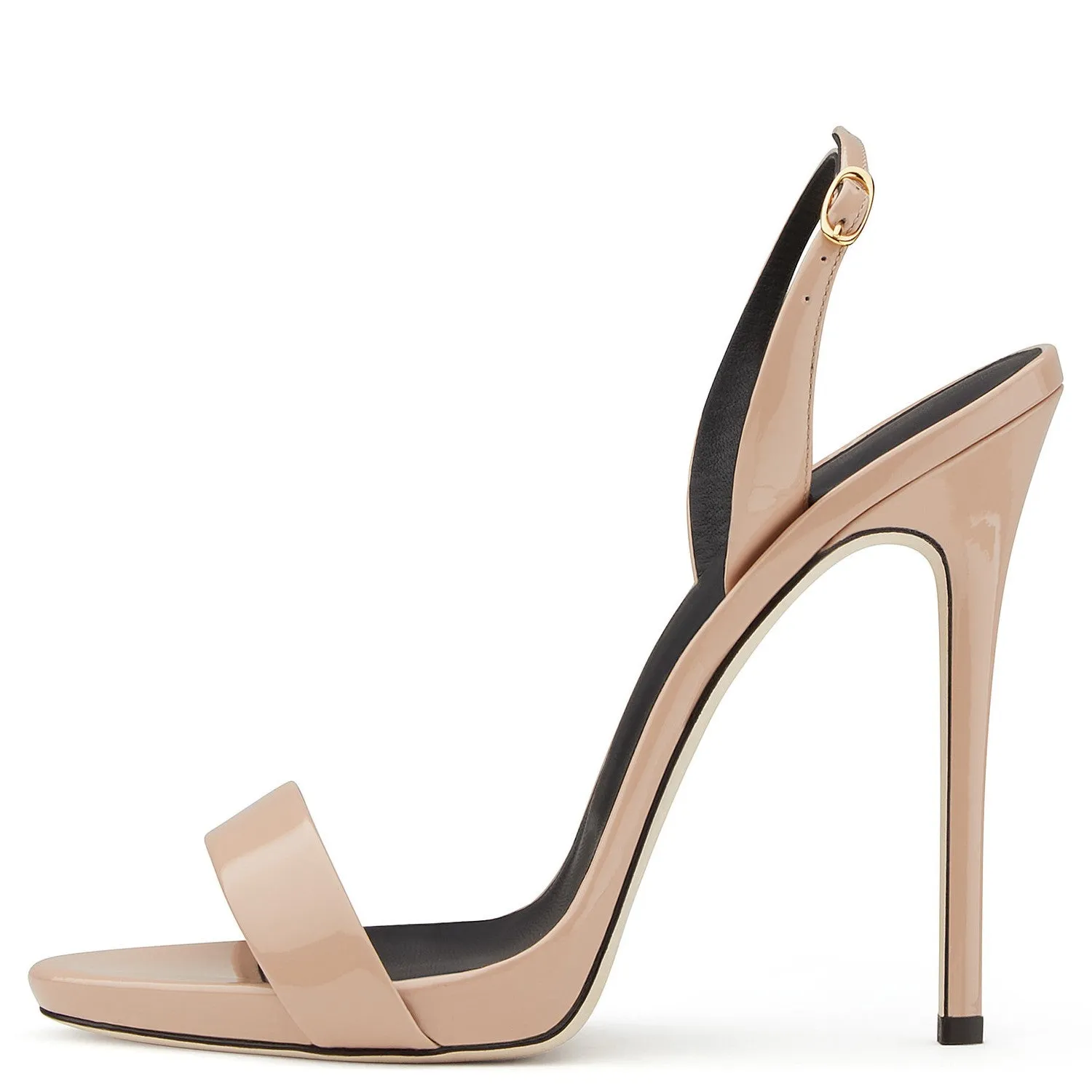 Women's Patent Leather Slingback Stiletto Sandals