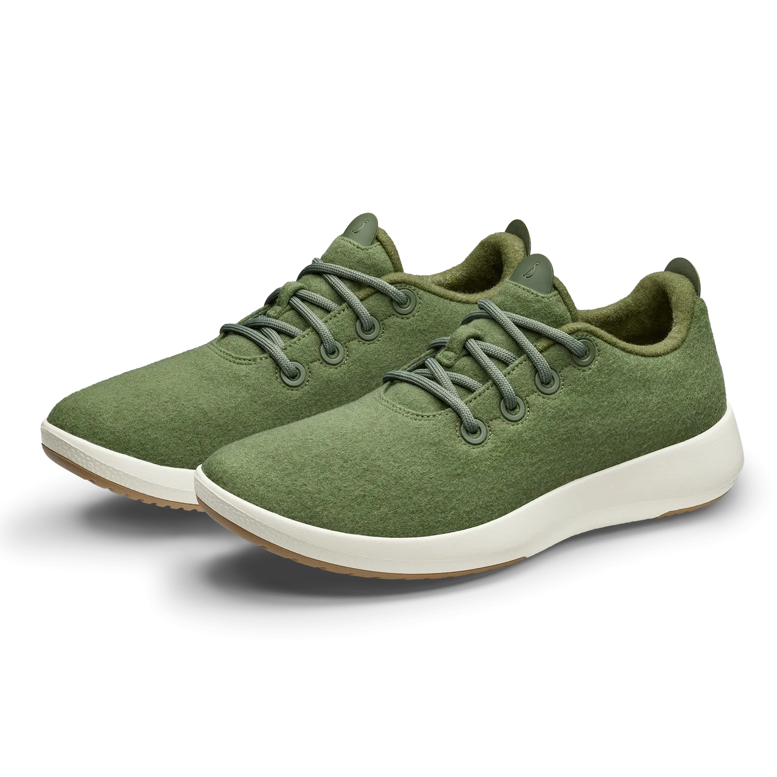 Women's Wool Runner Mizzles - Thunder Green (Natural White Sole)